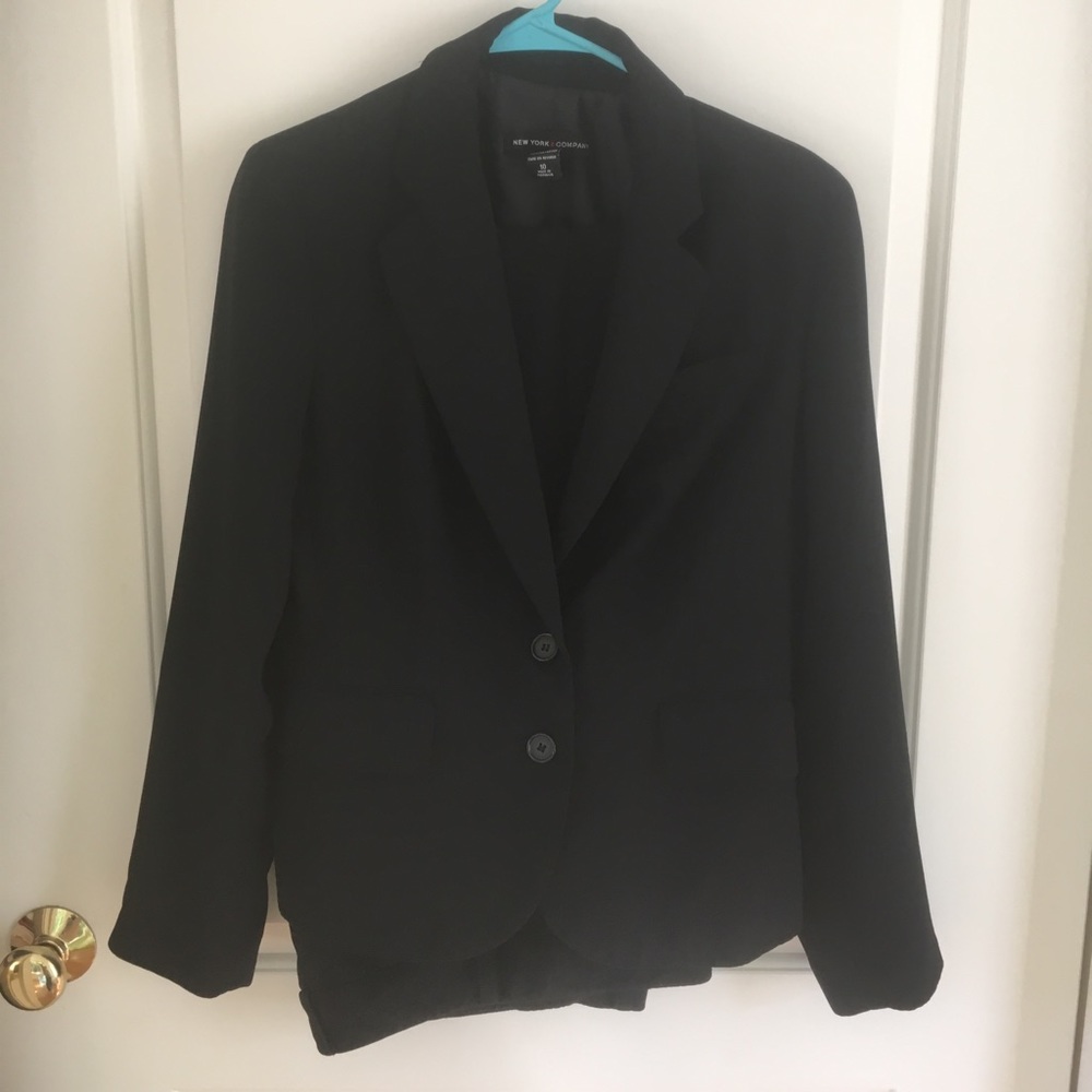 Black blazer with pants  by New York and company